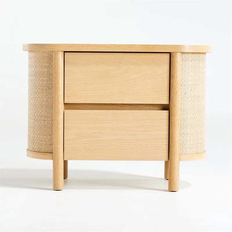 Canyon 27" Natural Wood 2-Drawer Kids Nightstand by Leanne Ford