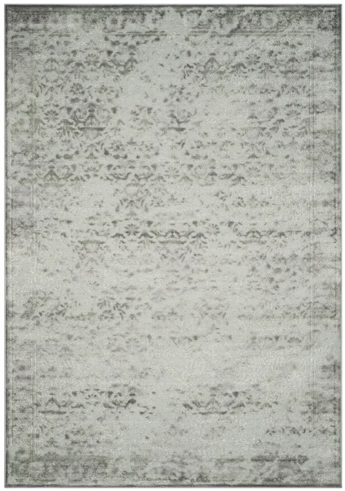 Arlo Home Woven Area Rug, PAR196-2710, Light Grey/Spruce,  8' X 11' 2"