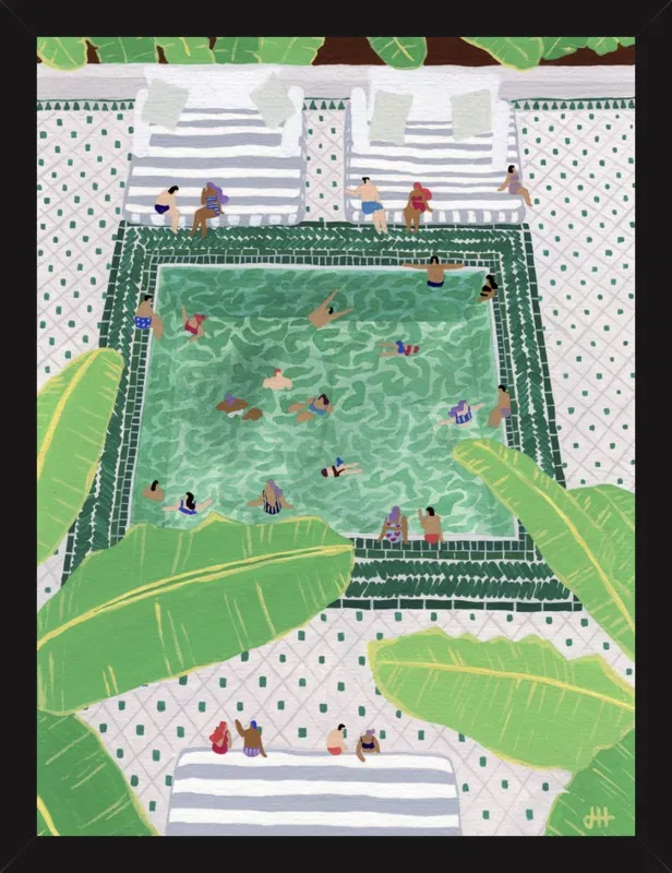 Green Riad by Joanne Ho for Artfully Walls