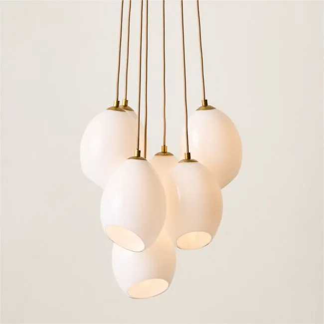 Kalliope Glass Cluster Pendant Light 19.7"