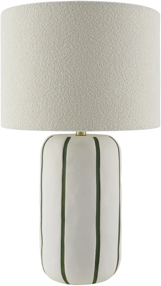 Kinki  Hand Painted 25"H x 15"W x 15"D Accent Table Lamp