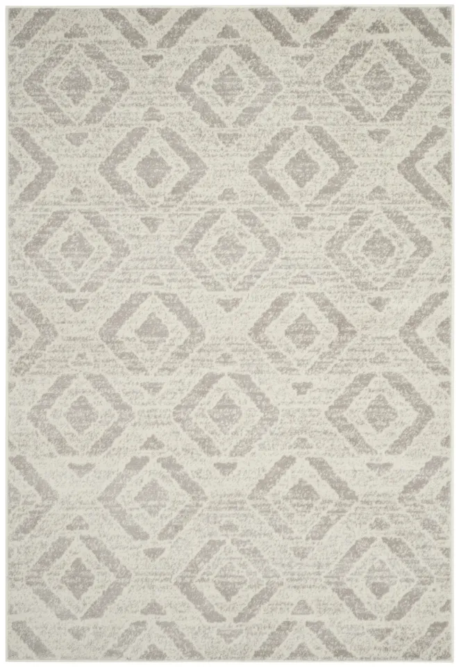 Arlo Home Woven Area Rug, SKY190H, Ivory/Grey,  5' 1" X 7' 6"