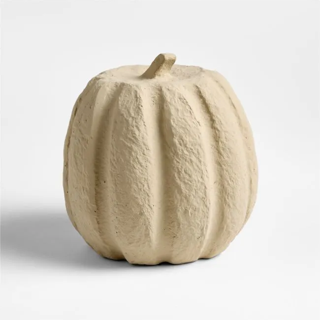 Monroe Medium Paper Mache Pumpkin