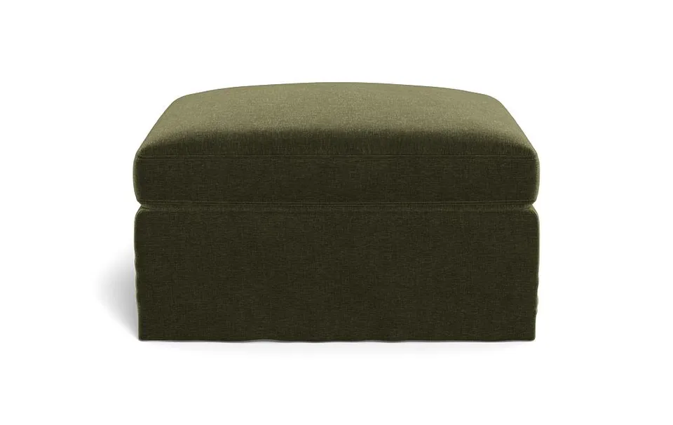 Ella Slipcovered Rectangular Ottoman