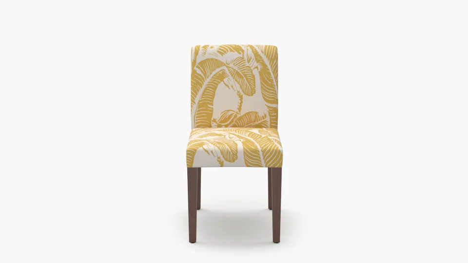Signature Dining Chair, Ochre Martinique® Encore, Walnut Square Tapered Leg