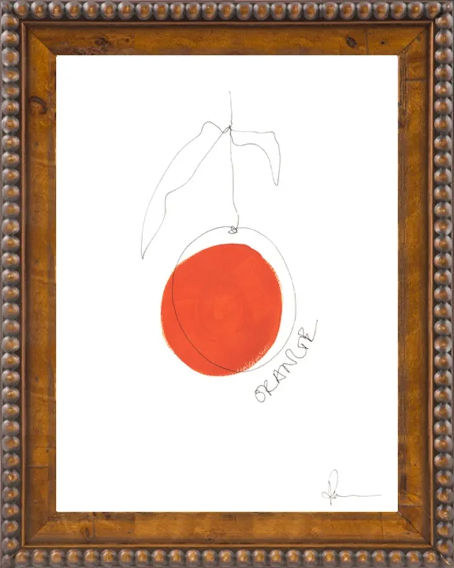 Orange by Polly Mann for Artfully Walls