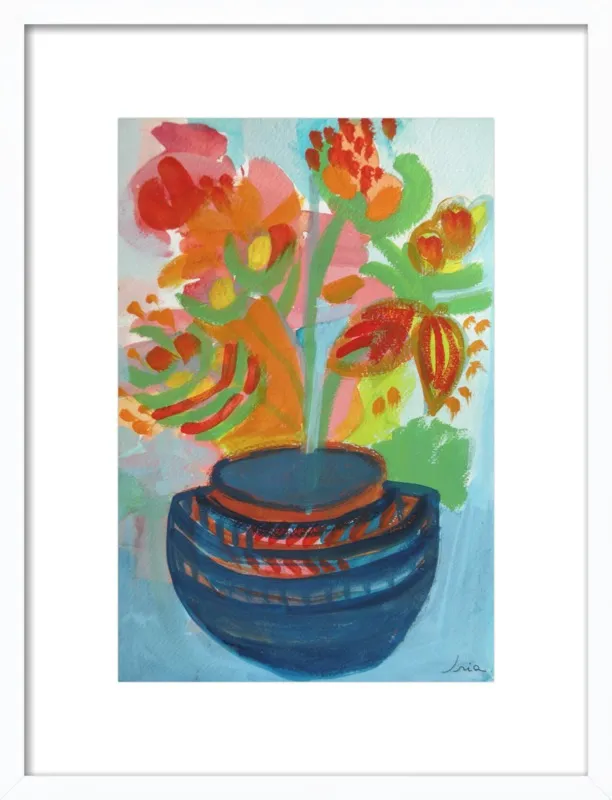 Red Flowers by Iria Fernandez Alvarez for Artfully Walls