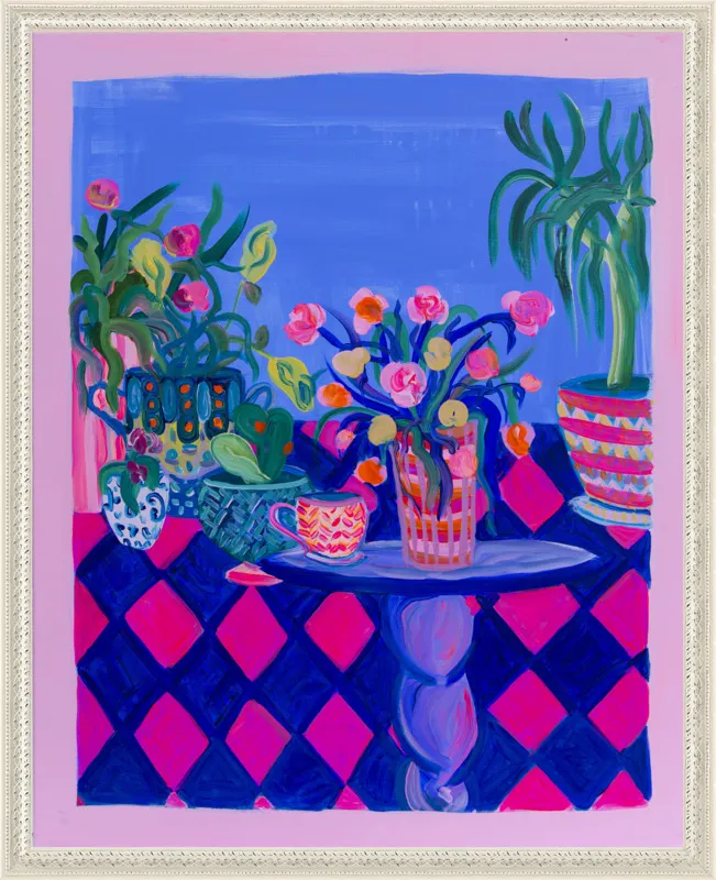 Pots and Plants painting by Davina Shefet for Artfully Walls
