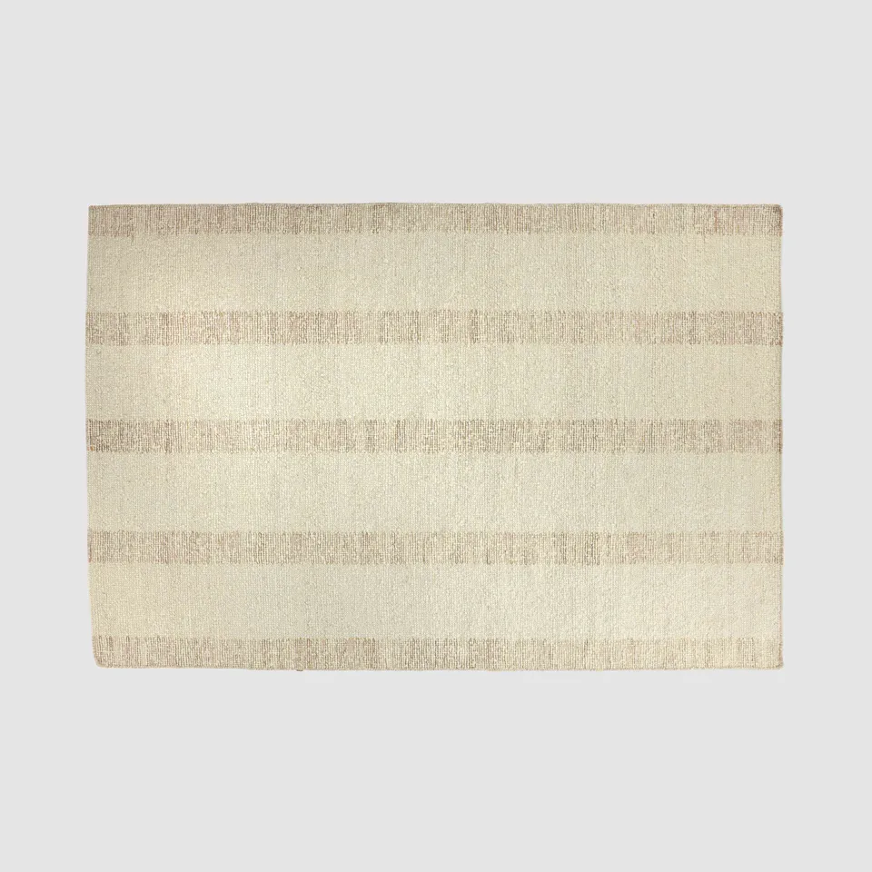 The Citizenry Linea Handwoven Area Rug | 9' x 12' | Ecru