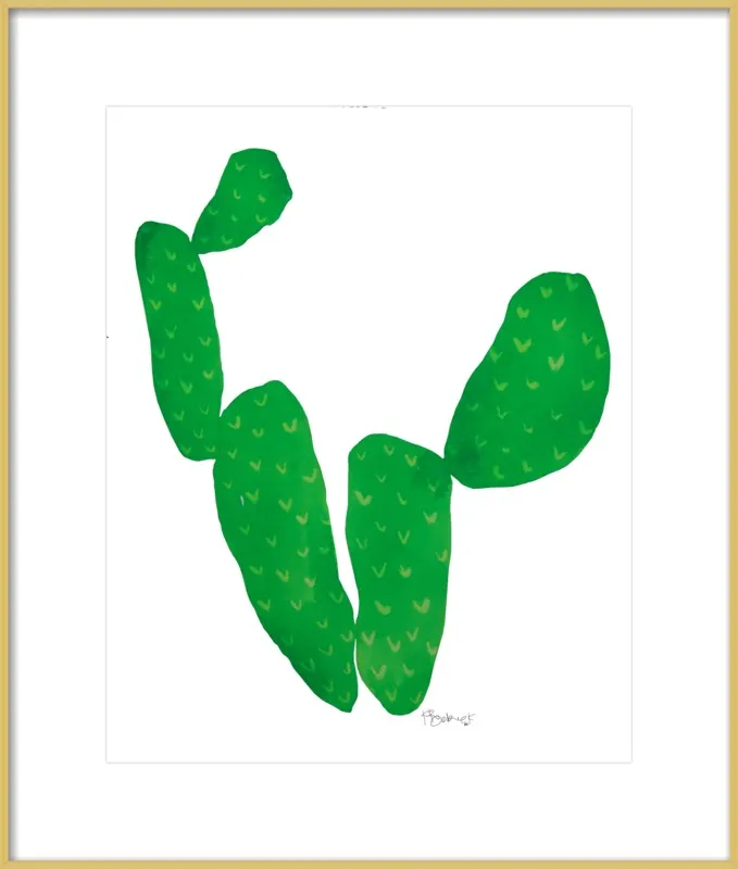 Green Cacti by Kate Roebuck for Artfully Walls