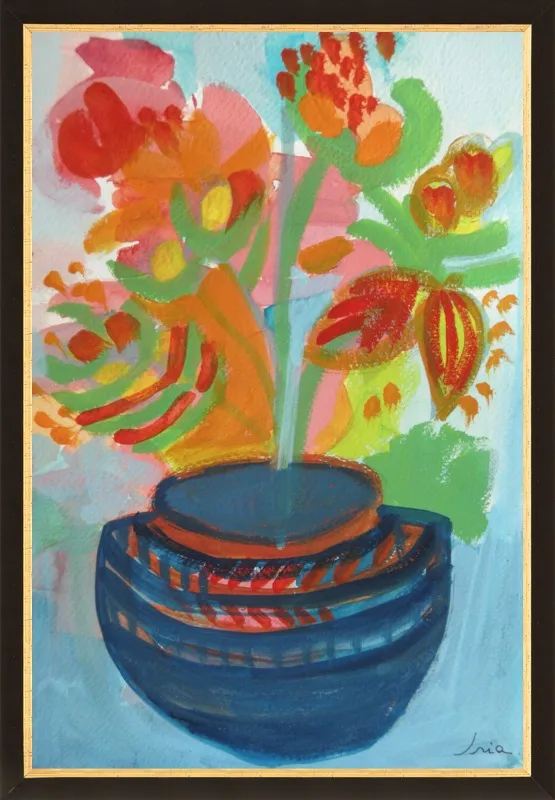 Red Flowers by Iria Fernandez Alvarez for Artfully Walls