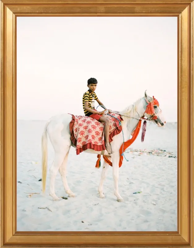 Boy on Horse by Andrew Jacona for Artfully Walls