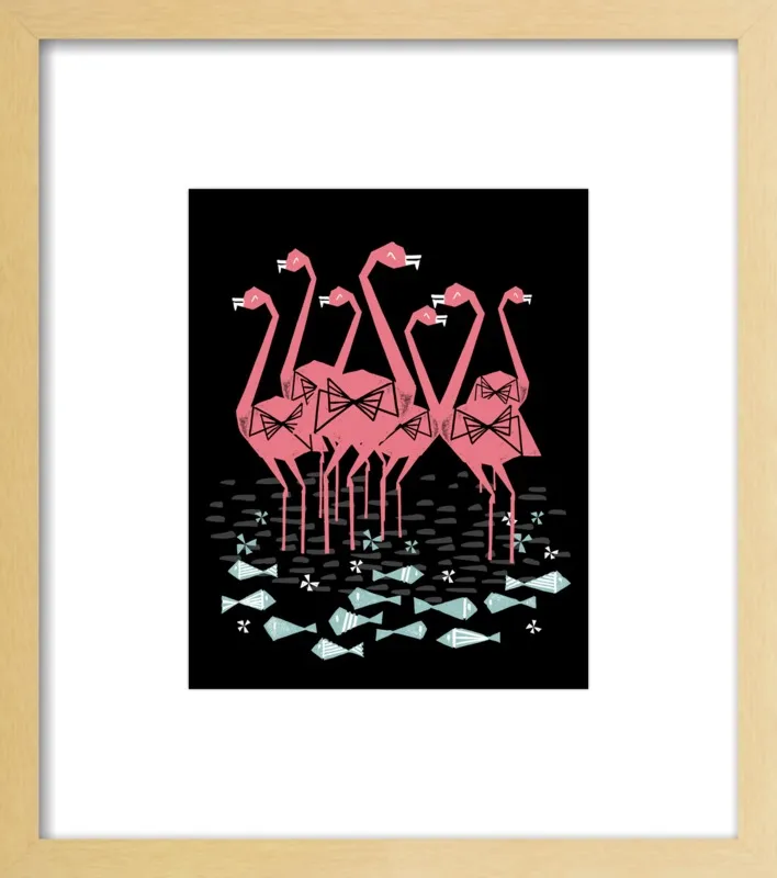 Flamingos by Andrea Lauren for Artfully Walls