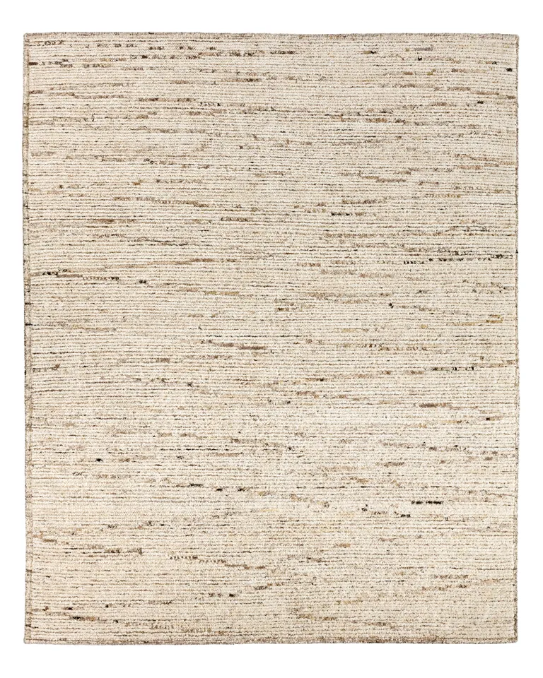 Designer Edit Brynn Hand-Knotted Modern Cream/ Brown Area Rug (10'X14')