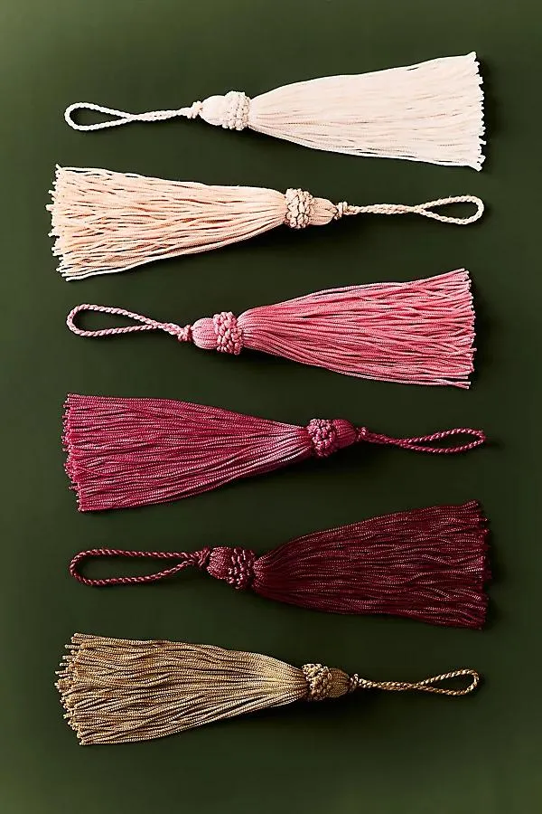 Hanging Tassel Ornaments, Set of 6