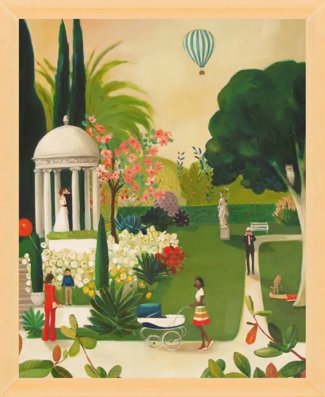 A Fainting in the Botanical Gardens by Janet Hill for Artfully Walls