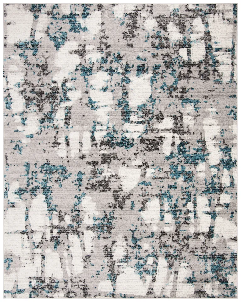 Arlo Home Woven Area Rug, SKY193B, Grey/Blue,  9' X 12'