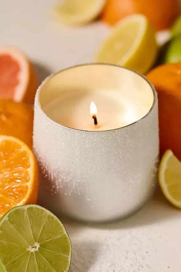 Volcano Icy Small Glass Decorator Candle