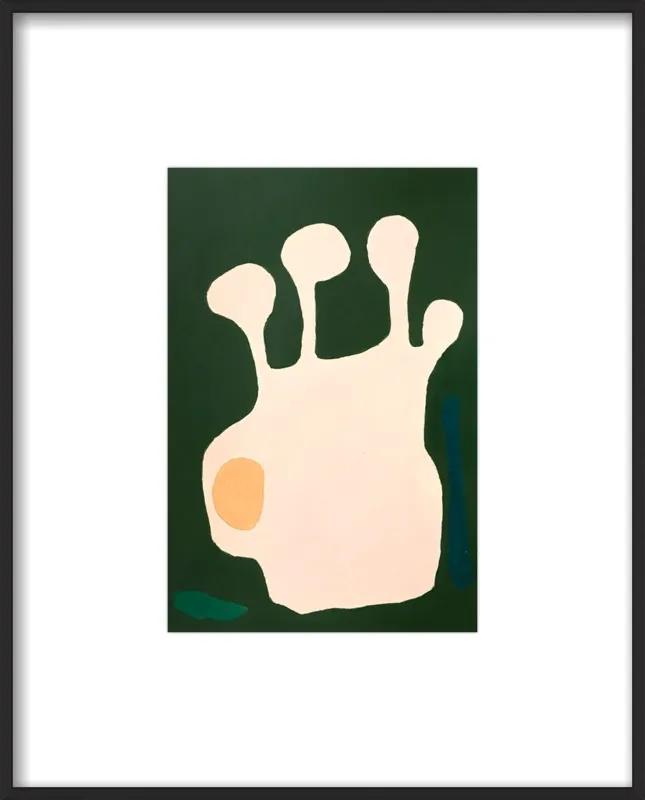 Nectarine Vase, abstraction 11 by Neicy Frey by Neicy Frey for Artfully Walls