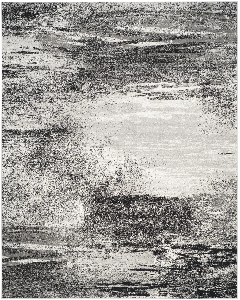 Arlo Home Woven Area Rug, ADR112G, Silver/Multi,  8' X 10'