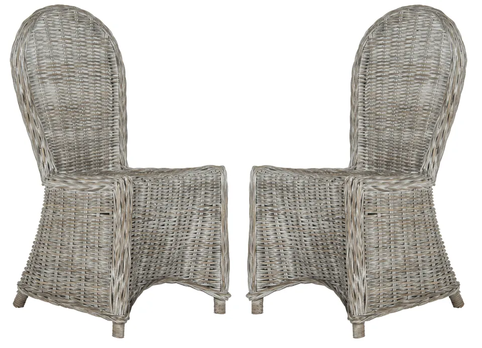 Idola Dining Chair, Set Of 2 - White Washed