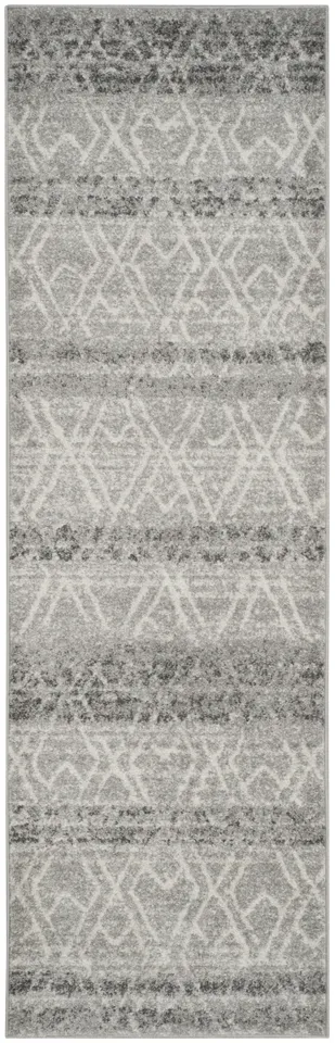 Arlo Home Woven Area Rug, ADR124B, Silver/Ivory,  2' 6" X 6'