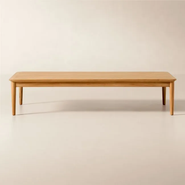 Tide 60" Rectangular Teak Outdoor Coffee Table
