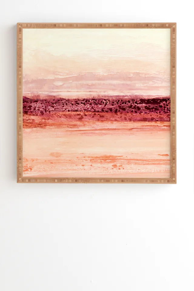 New Dawn by Iris Lehnhardt - Framed Wall Art Bamboo 20" x 20"