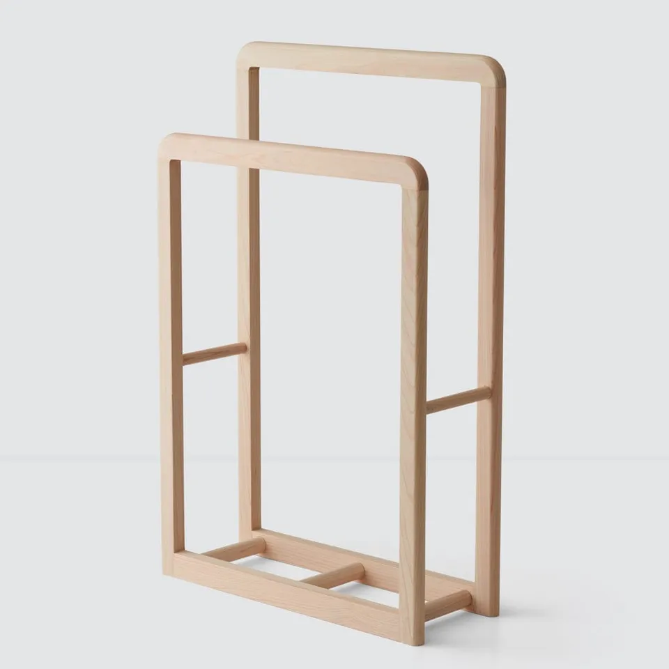 The Citizenry Hinoki Wood Standing Rack | Natural