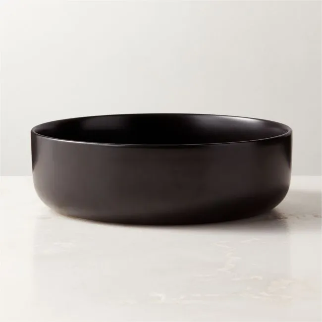 Mori Matte Black Serving Bowl