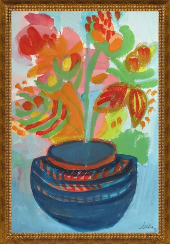 Red Flowers by Iria Fernandez Alvarez for Artfully Walls