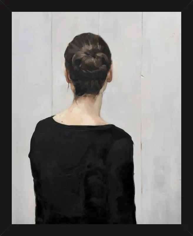 Portrait of a young woman by Philine van der Vegte for Artfully Walls