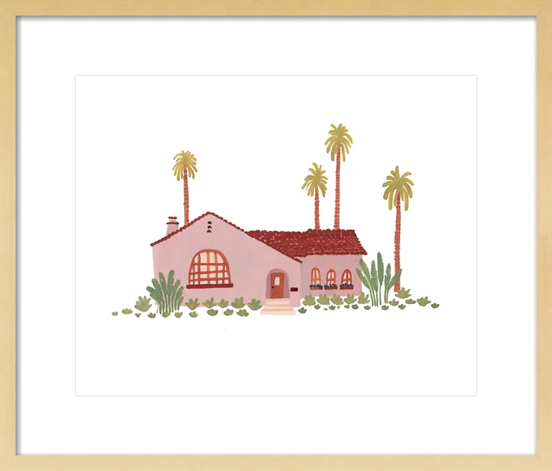 Pink Bungalow by Taylor Ann for Artfully Walls