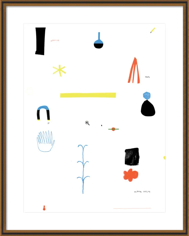Working hard by playing around  by Agata Królak for Artfully Walls