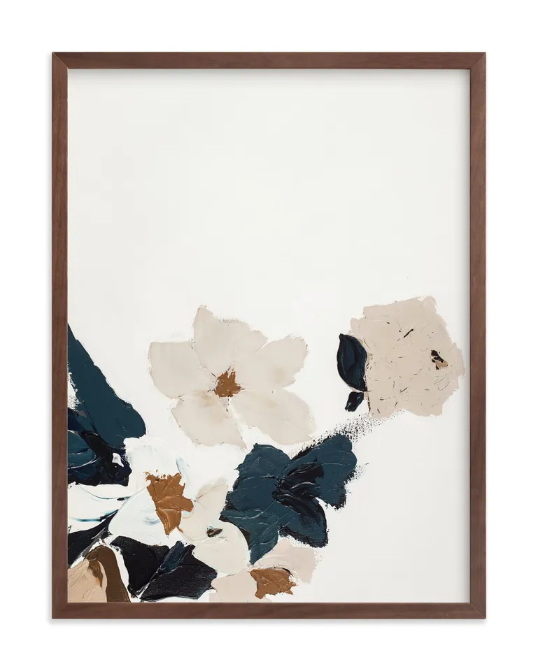 Abstract Botanical Floral Diptych I Limited Edition Fine Art Print