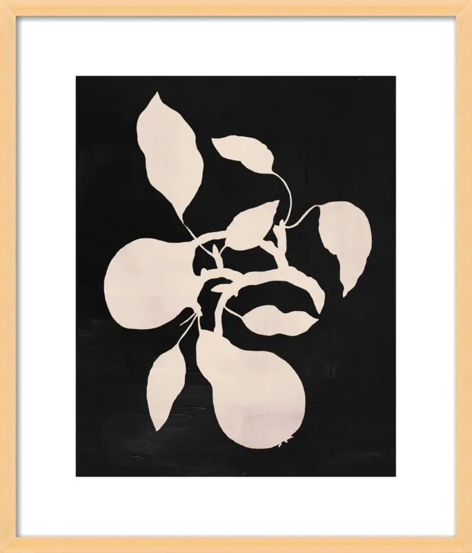 pears black and white by Ruti Shaashua for Artfully Walls