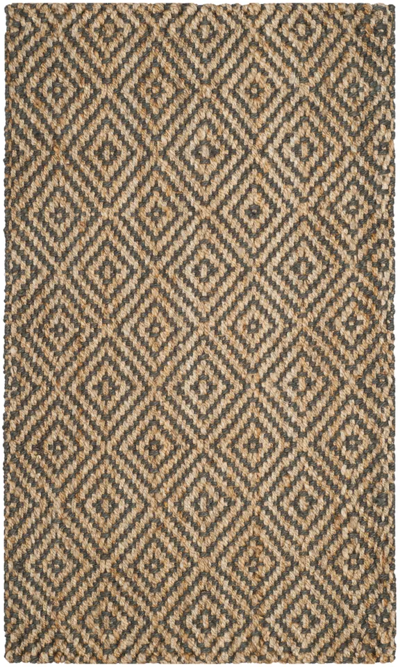 Arlo Home Hand Woven Area Rug, NF181D, Natural/Grey,  4' X 6'