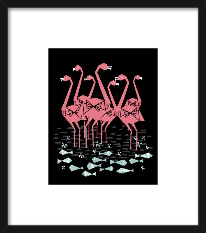Flamingos by Andrea Lauren for Artfully Walls