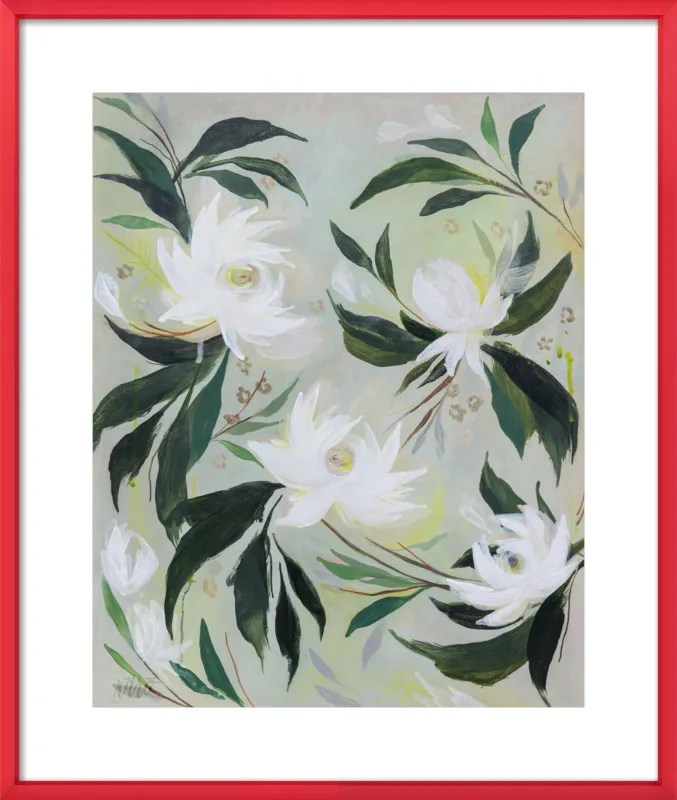 White Gardenia by Rachel Roe for Artfully Walls