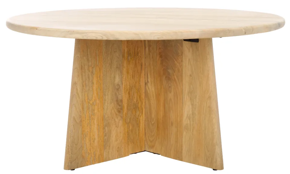 Madilynn Round Wood Coffee Table - Natural
