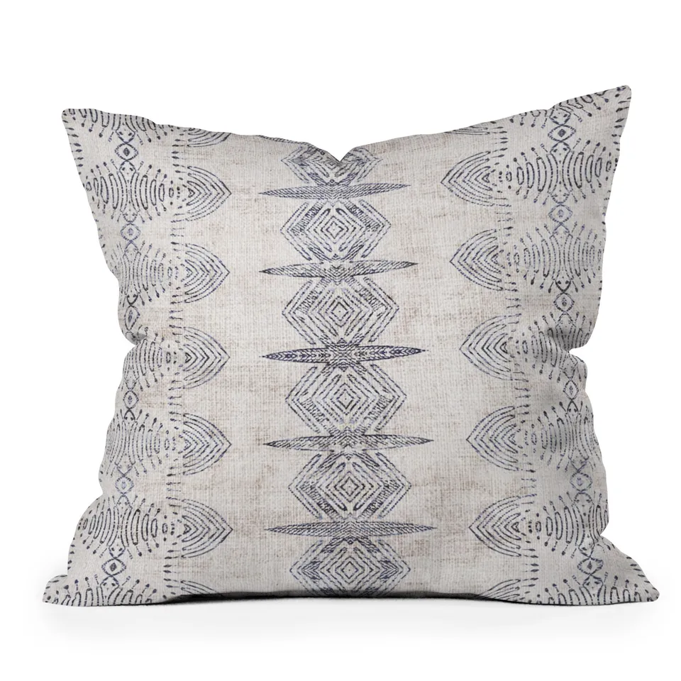 French Linen Eris by Holli Zollinger - Outdoor Throw Pillow 26" x 26"