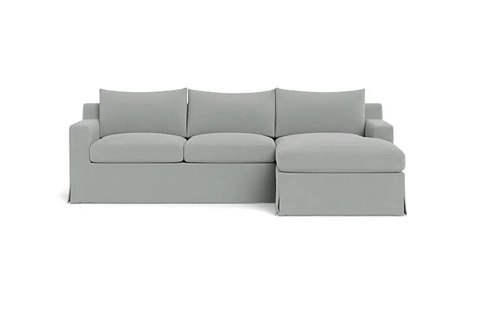Sloan Slipcovered Right Chaise Sectional