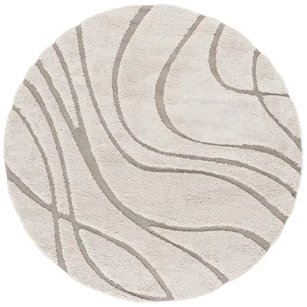 Coastal Shag Abstract Wave Area Rug