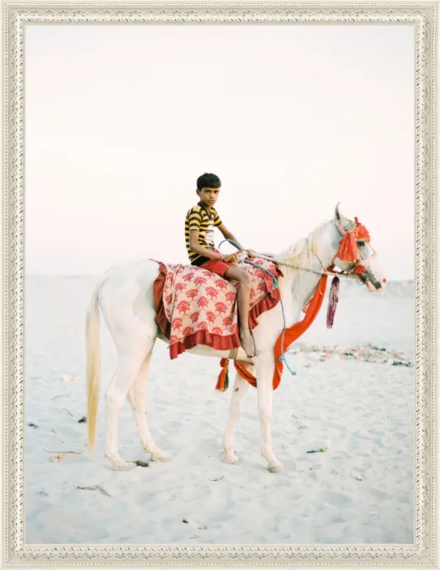 Boy on Horse by Andrew Jacona for Artfully Walls