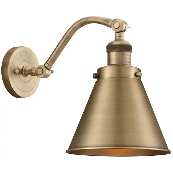 Zachary Curved Arm Wall Sconce