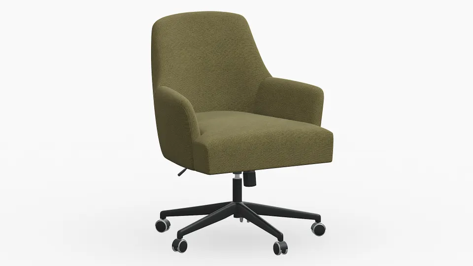 Modern Task Chair, Olive Everyday Linen