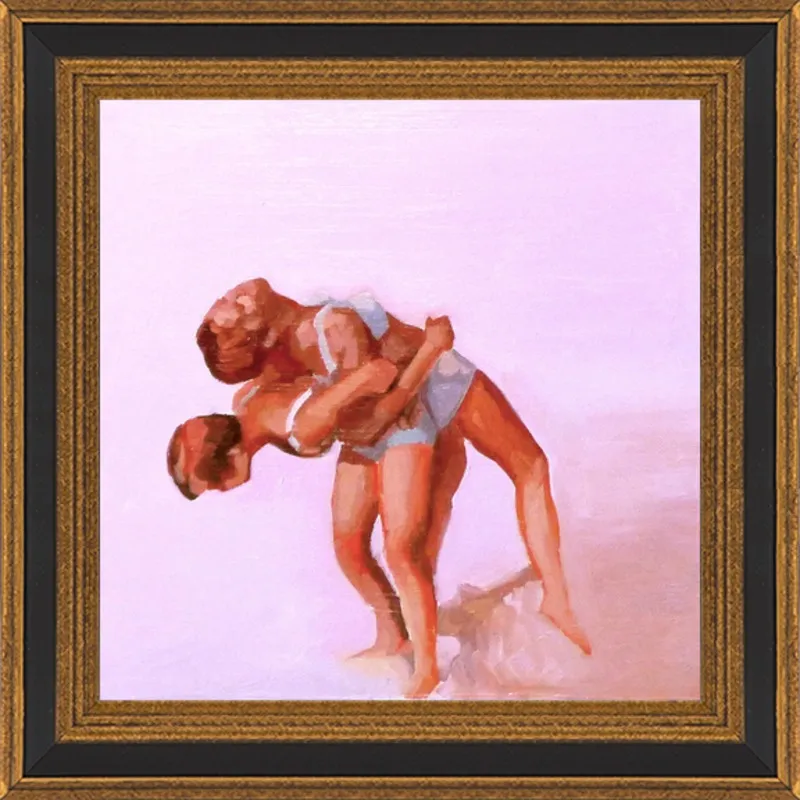 wrestling by Mary Sinner for Artfully Walls