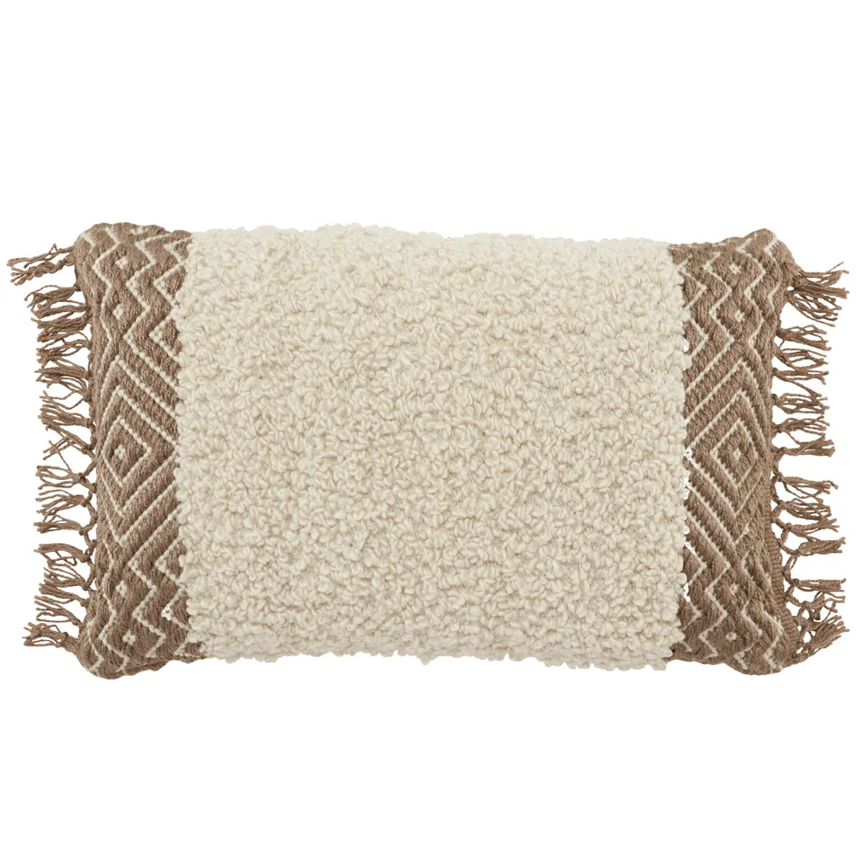 Design (US) Cream Taupe 16"X24" Pillow