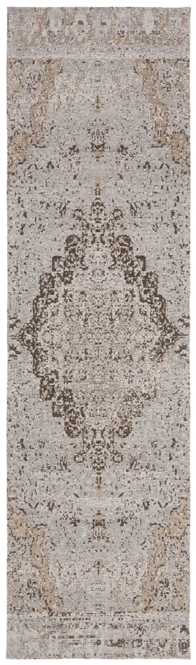 Arlo Home Woven Area Rug, CLV110E, Taupe,  2' 3" X 8'