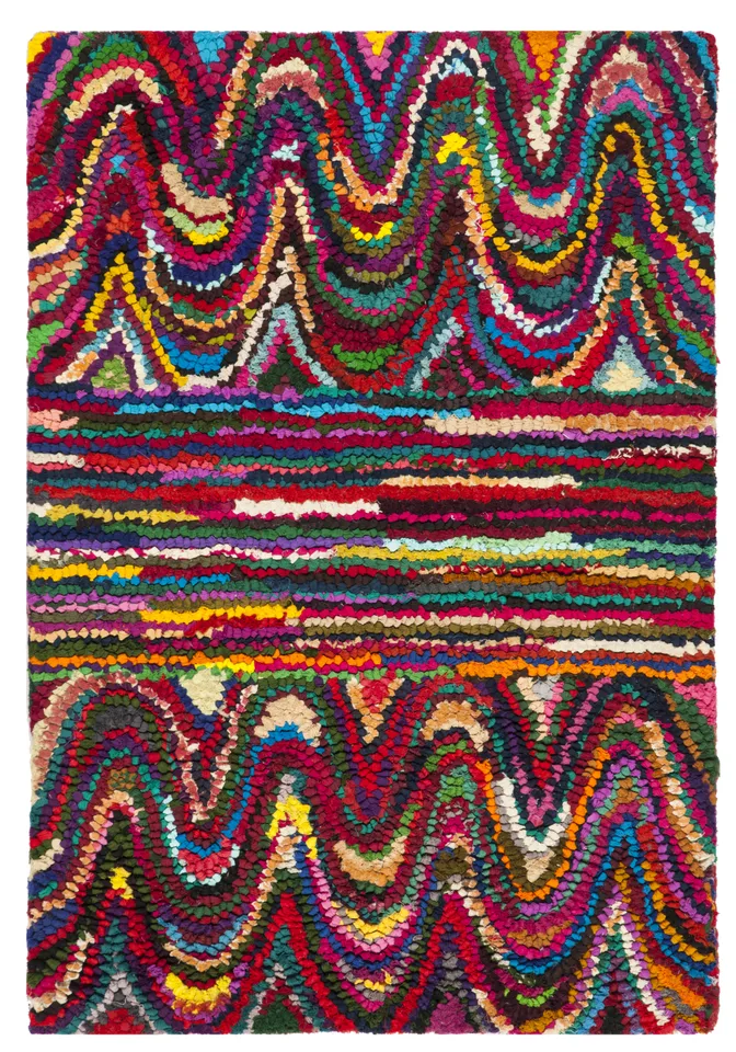 Arlo Home Hand Tufted Area Rug, NAN401A, Multi,  2' X 3'